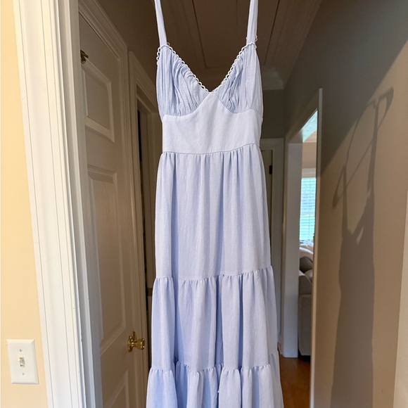 Princess Polly Light Blue Tiered Maxi Dress - Women - Picture 2 of 2